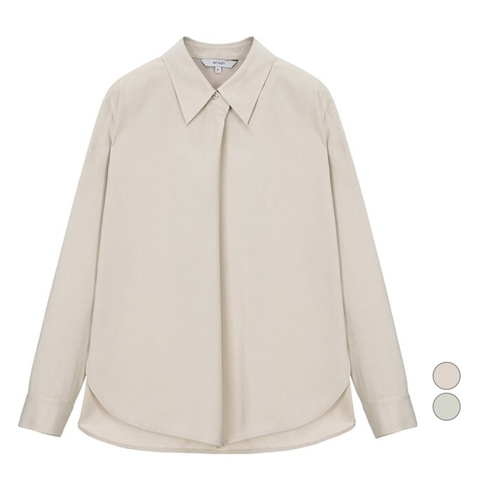 온앤온 여성용 셔츠 카라 카울 넥 블라우스