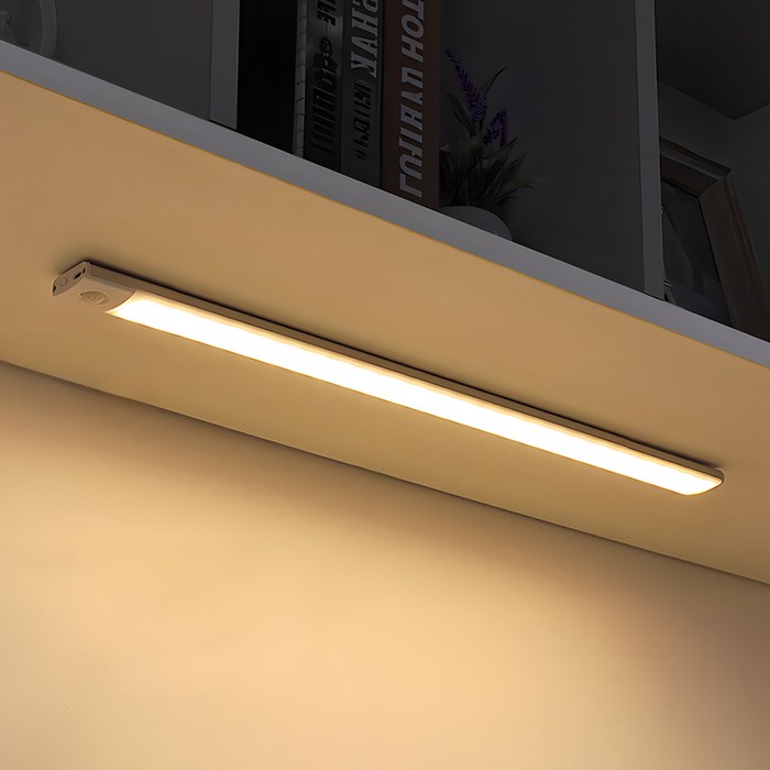 충전식 3색 LED 밝기 조절 무선 모션 직부등 40cm