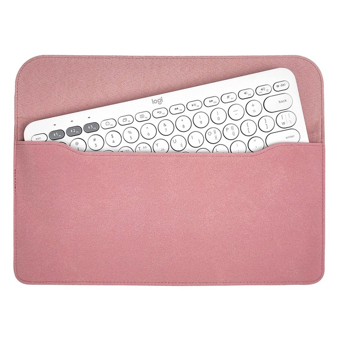 BOHO 블루투스 키보드 휴대용 가죽 파우치 로지텍 K380 MX Keys Mini, 인디고 핑크, K380 MX Keys Mini