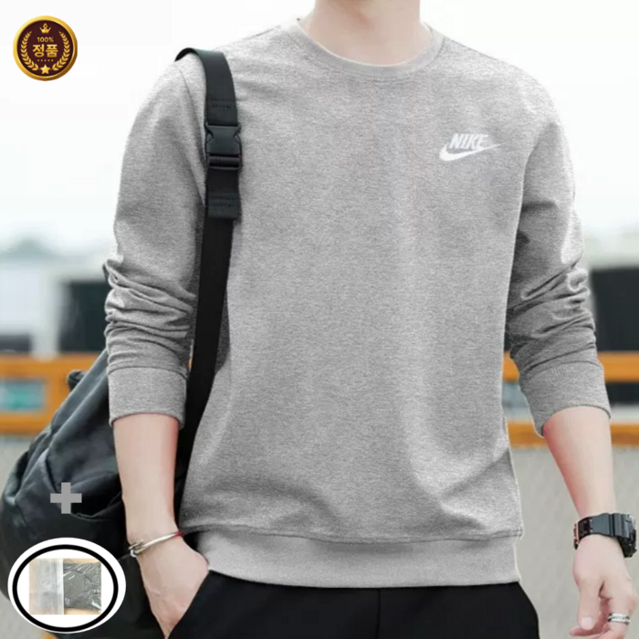 국내정품나이키 남자 여자 맨투맨 더스트백증정