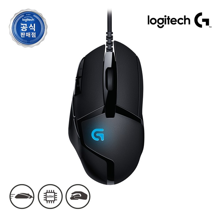 로지텍코리아 정품 G402 Hyperion Fury 유선 게이밍마우스 로지텍코리아 정품 G402 Hyperion Fury 유선 게이밍마우스