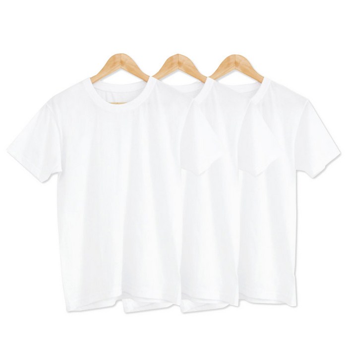 벨로아반팔 슬로비 국산 순면 남녀공용 반팔 티셔츠 3팩