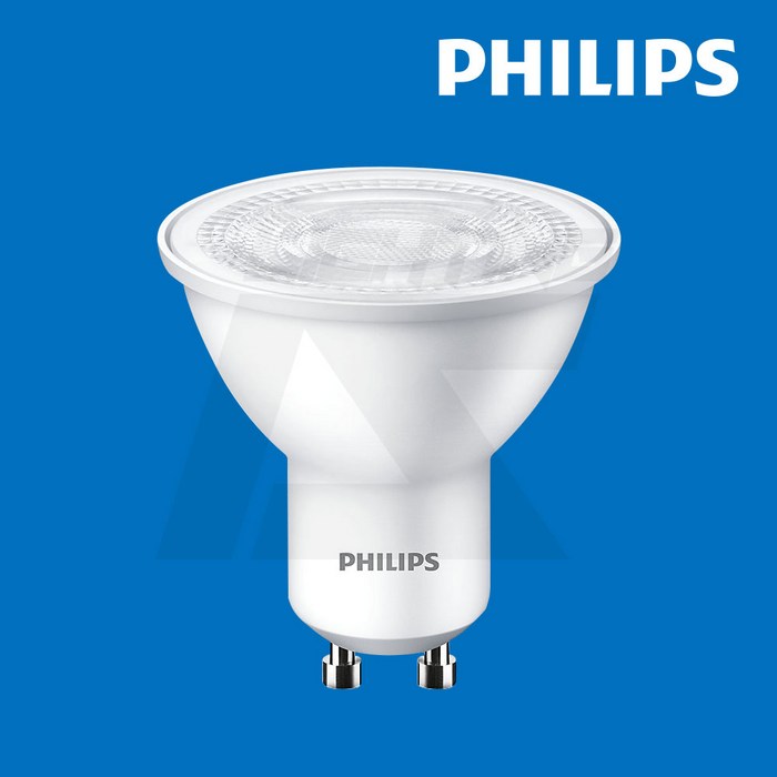 필립스 LED GU10 4.5W 220V 이케아 전구 호환, 주광색, 1개