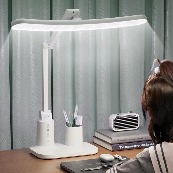 ALLILIO  스탠드 학습용 LED 와이드 스탠드 블루라이트 차단 시력보호 공부조명