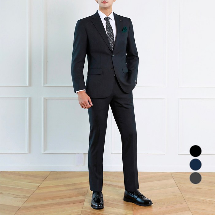맨잇슈트 남성용 프리미엄 솔리드 슬림핏 정장 재킷