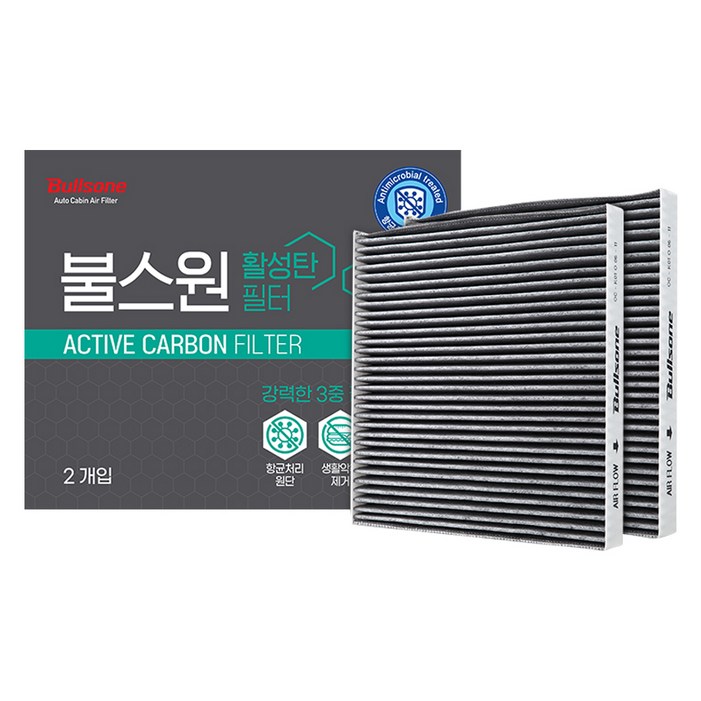 불스원 활성탄 에어컨 히터 필터 2p