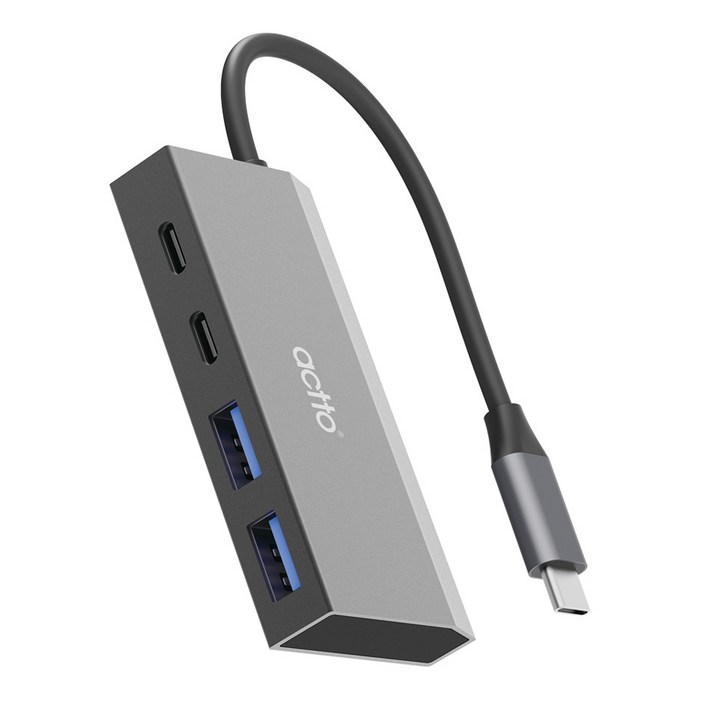 엑토 C타입 USB 4포트 노트북 멀티 포트 허브 HUB58, 1개, 단일색상