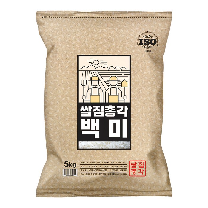 쌀집총각 2024년산 햅쌀 백미 상등급, 5kg, 1개 쌀집총각 2024년산 햅쌀 백미 상등급, 5kg, 1개