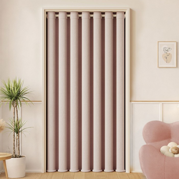 지앤와이 포시즌 단열 방풍 방문 가림막 암막 커튼