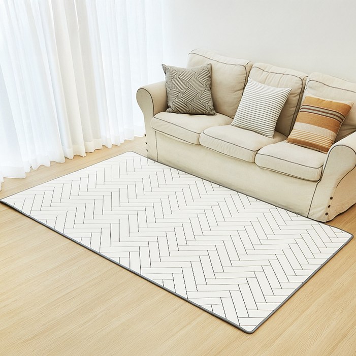 코멧 유아용 논슬립 헤링본 PE 거실매트