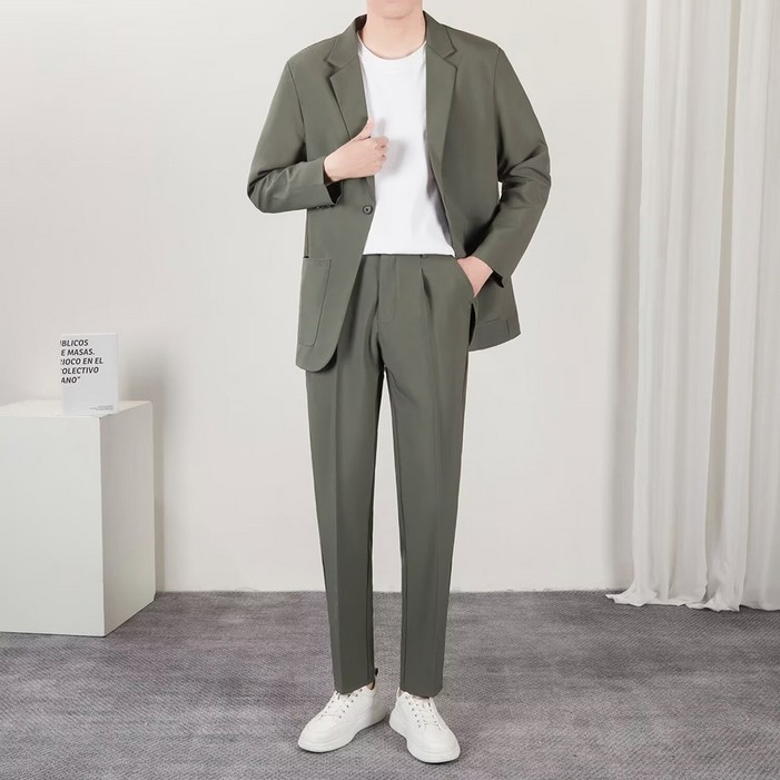 인피어스 남성용 클로 비즈니스 자켓  긴바지 세트