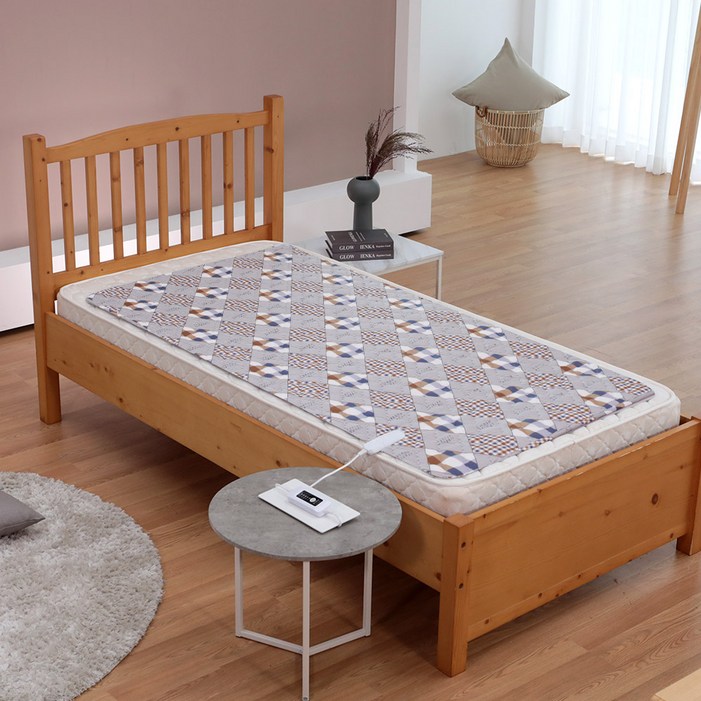 일월 체크브라운 워셔블 전기매트 IW-KM30S