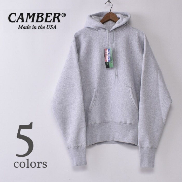 캠버 CAMBER #232 크로스 니트 풀오버 후드 12oz