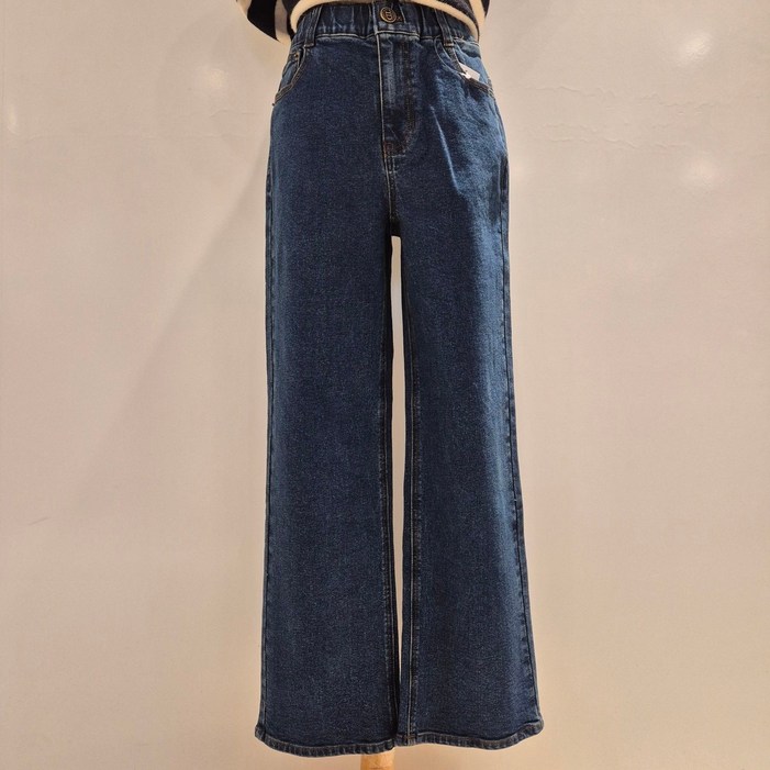 꾸즈 일자 허리밴딩 청바지CS947M3 302314