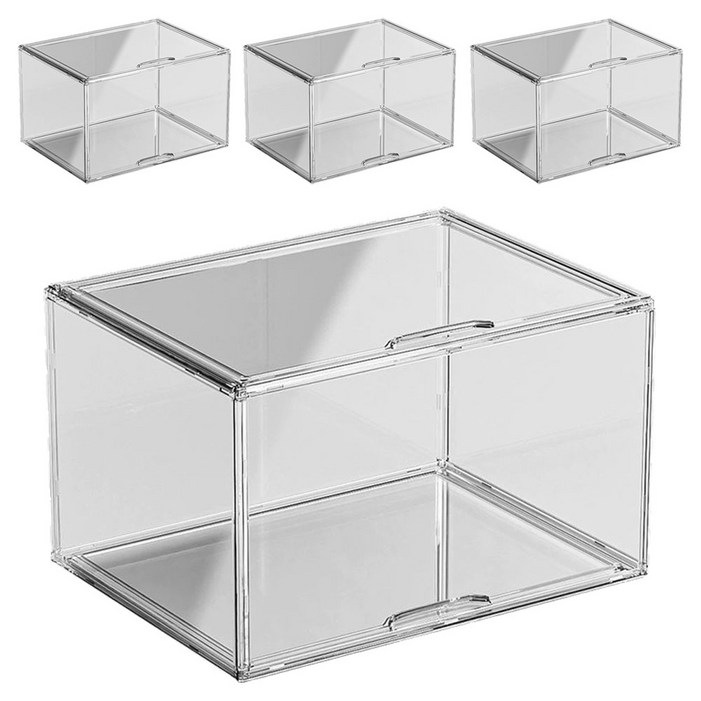 clever 책 보관 투명 박스