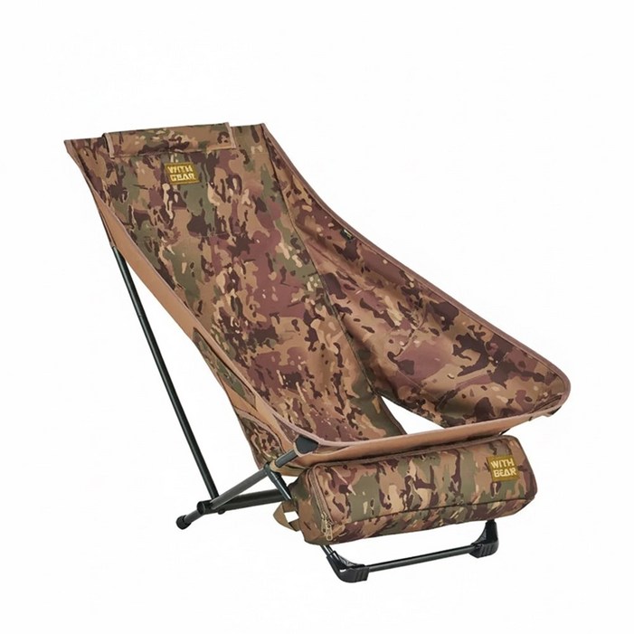 위드기어 체어카보2 FCCV2 초경량 레스트 국내 제작국산 접이식 캠핑의자, 밀리터리카모, 1개