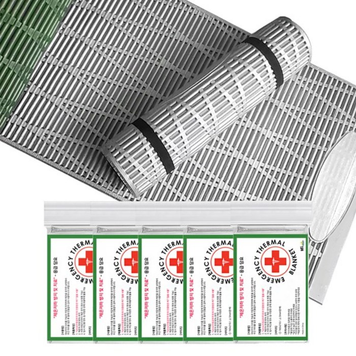 엔트모 등산롤매트 1인용발포매트 백패킹매트 보온응급담요 패키지