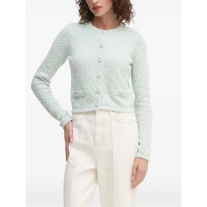 게스 버튼 부클레 가디건