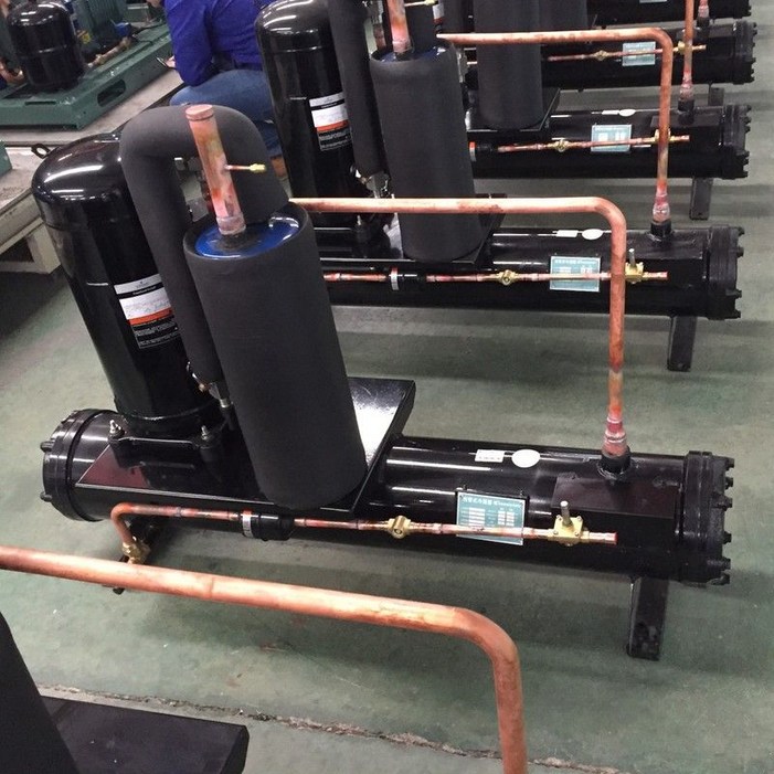 315HP 수냉식 콘덴서 냉장 장치 보존 창고 해산물 및 육류 급속 냉동 소형 보관, 12 hp 수냉식 냉동