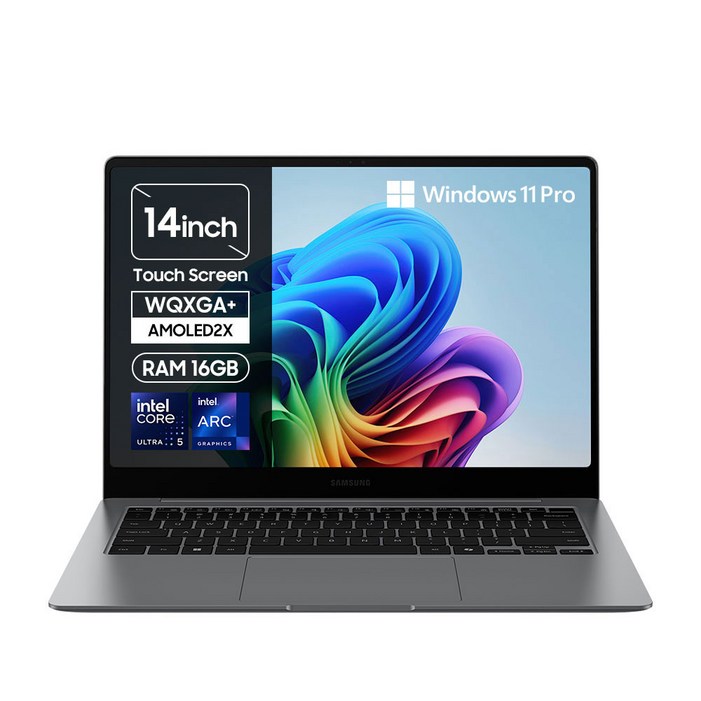 삼성전자 공식파트너 갤럭시북5 프로 14인치35,5cm 인텔 Ultra 5 터치스크린, 서울경기 퀵서비스 최대 2만원 지원, ZA51AY, WIN11 Pro, 16GB, 2TB, 그레이