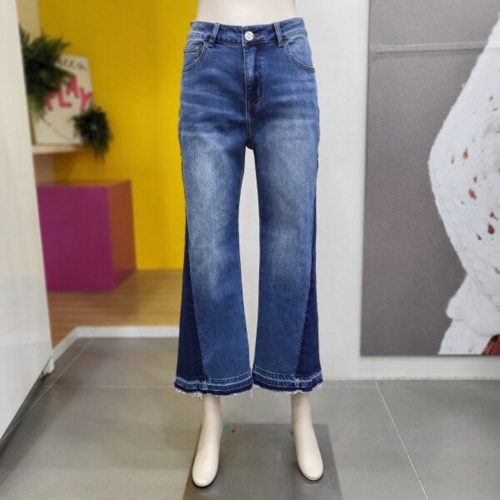 베네통 와끼배색 통일자 데님팬츠 BA341 INDJ 2450503