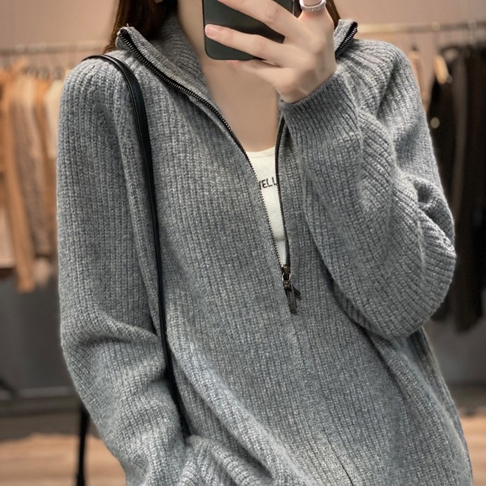 휠렉스 여성 신상 니트 집업 데일리 가디건 YQ01