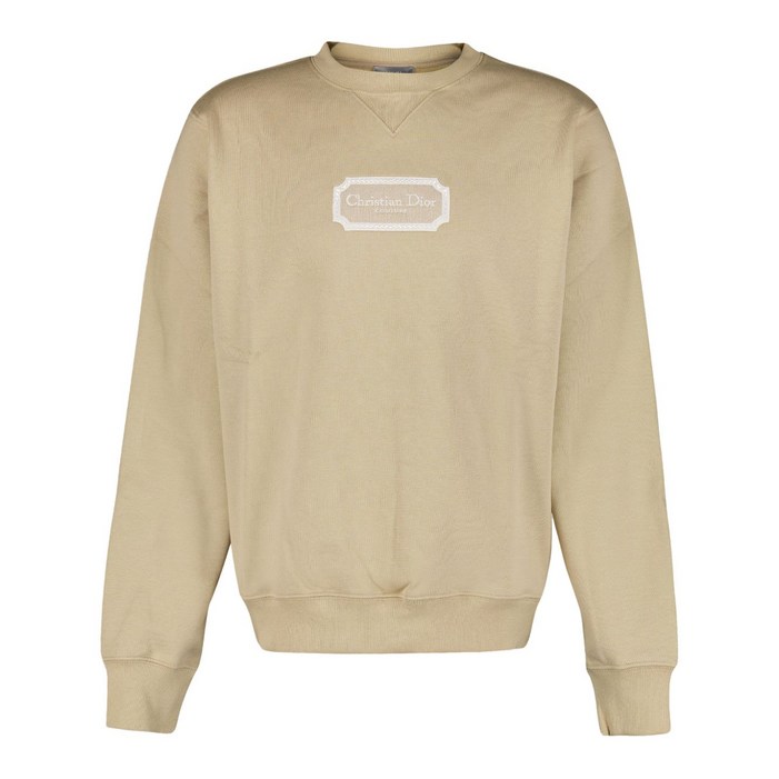 디올 로고 자수 스웨트셔츠