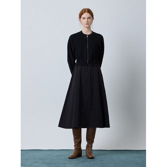 씨씨콜렉트 CC collect. 울 니트 블록 플레어 원피스C244PSE051 P003703645 2599336