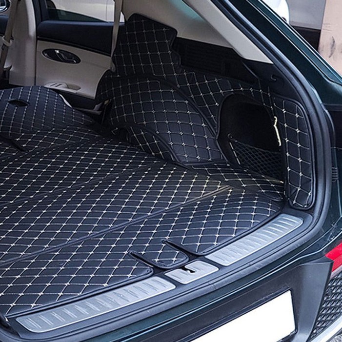 자동차 가죽 트렁크매트 풀커버 차박매트 카매트 전차종 현대 기아 삼성 쌍용 쉐보레, 브라운