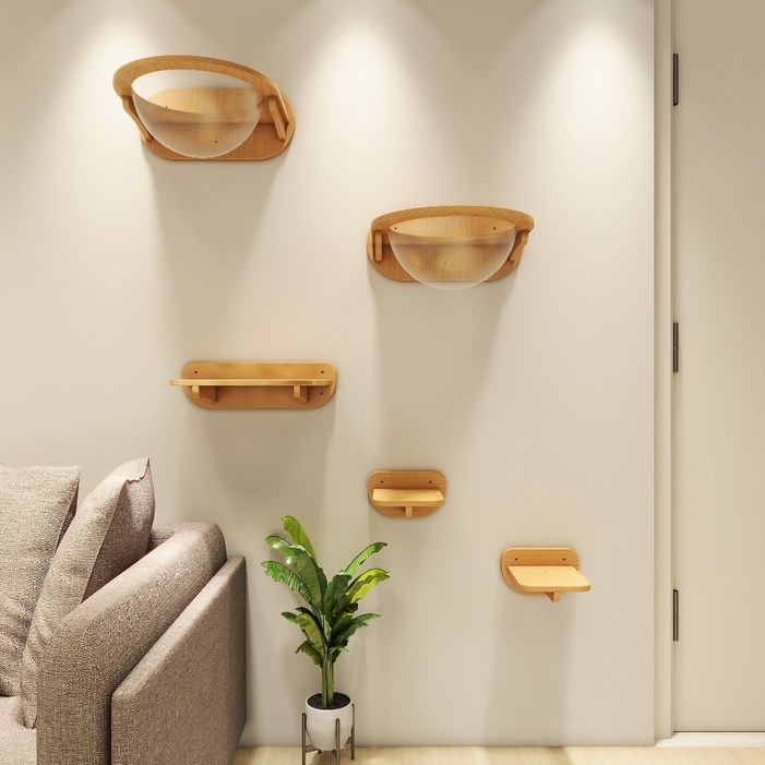 벽걸이캣타워 캣워커 고양이 캣워크 선반 벽타워 숨숨집 DIY 스크래쳐 셀프 구름다리 세트