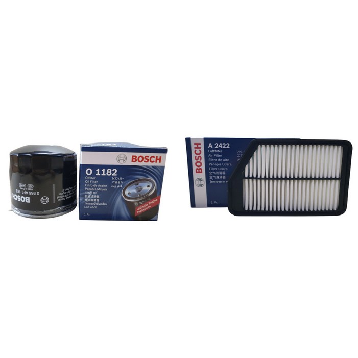 보쉬 엔진오일교환 필터 셋트 아반떼 MD 1.62.0 GDI 오일필터에어필터 O1182A2422