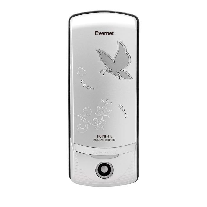 에버넷 디지털 도어락 보조키 커버형 번호 열쇠 카드키 자가설치 POINT-TK