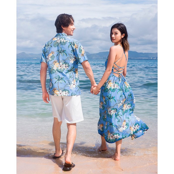 두근비치 신혼여행 커플룩 바캉스 원피스 휴양지 커플룩 허니문 커플룩 허니문룩 하와이안 커플룩 허니문 원피스 커플 휴가룩 바캉스 커플룩 해외여행룩 커플 시밀러룩 베트남 여행룩 휴양지