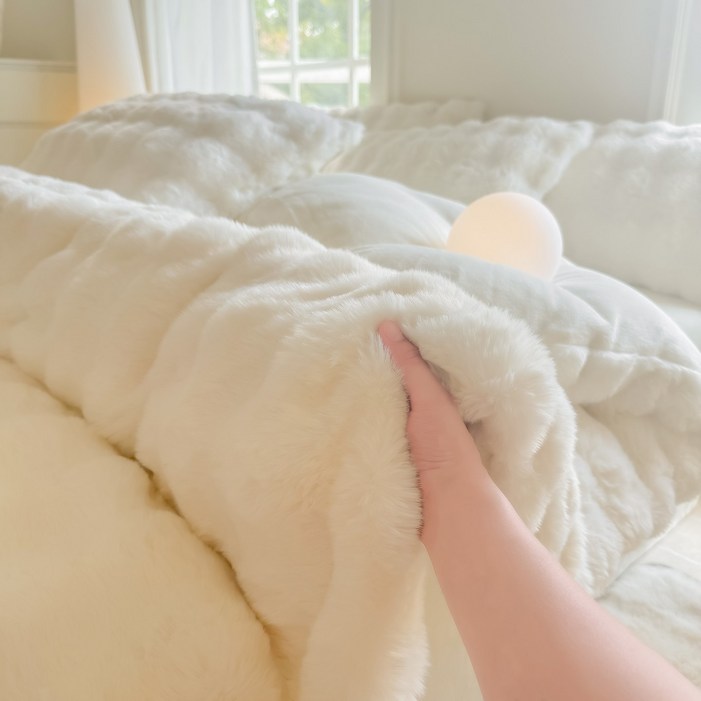 봄 맞이 특가 모다까사 자가발열 토끼털 극세사 양면 두꺼운 이불