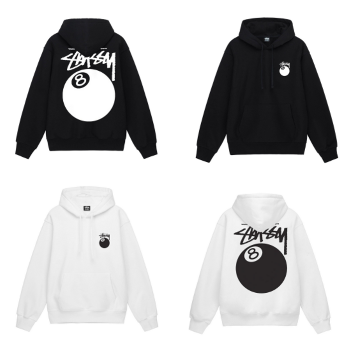 스투시 8 볼 크루 후드 1924749