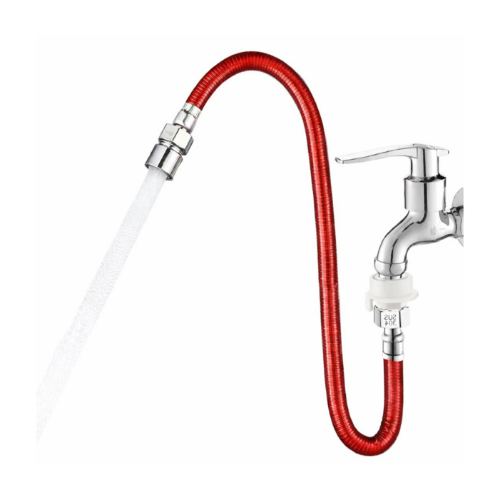 수도월드 세탁실 베란다용 수도 연장 호수 연결 커넥터, 1개