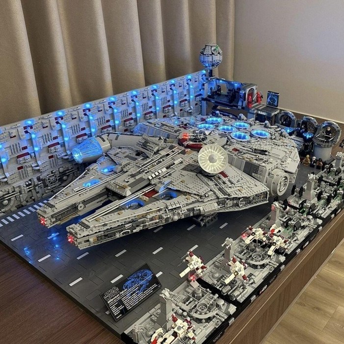 스타워즈 밀레니엄 팔콘 우주선 블럭 조립 완구 키덜트 교육용 선물