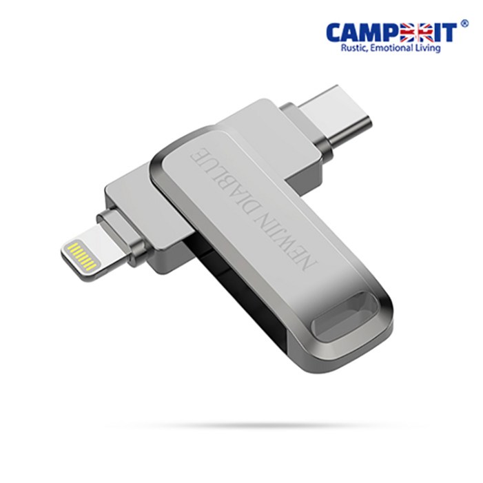 캠브리트 뉴진디아블루 스피릿 아이폰8핀 C타입OTG USB 대용량 32G ~ 2TB USB-A3.0젠더 HISPEED  본품 USB 1개 + 사은품 아이언맨 타입C 충전케이블 1개