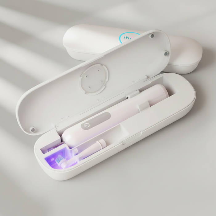 iHave 전동칫솔살균기 UVC 휴대용 충전식 여행 회사, F3화이트
