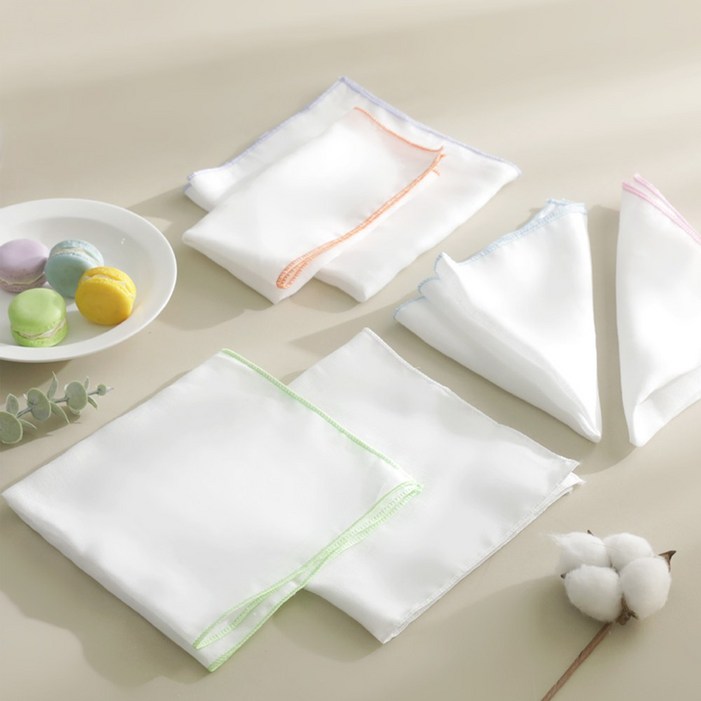 알뜰공식 순면 아기 가제 손수건 10p