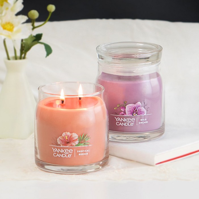 양키캔들 시그니처 미디엄 향초 2종 세트, 1개