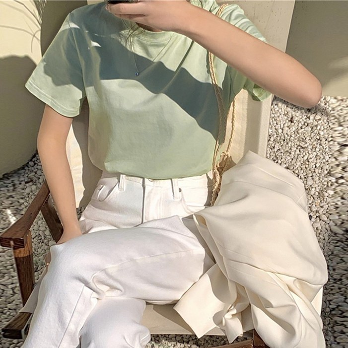 메이킹유 여름티 반팔 라운드넥 기본 무지티 W65871라베라티 메이킹유 여름티 반팔 라운드넥 기본 무지티 W65871라베라티