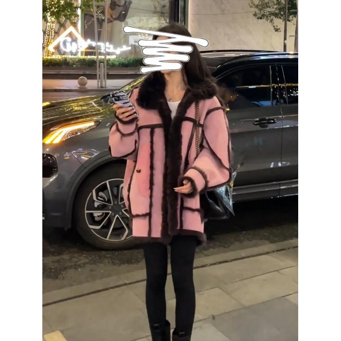 여자 체크 발마칸 코트 겨울 테일러드 울 캐시미어 더블 아웃터 여자 체크 발마칸 코트 겨울 테일러드 울 캐시미어 더블 아웃터