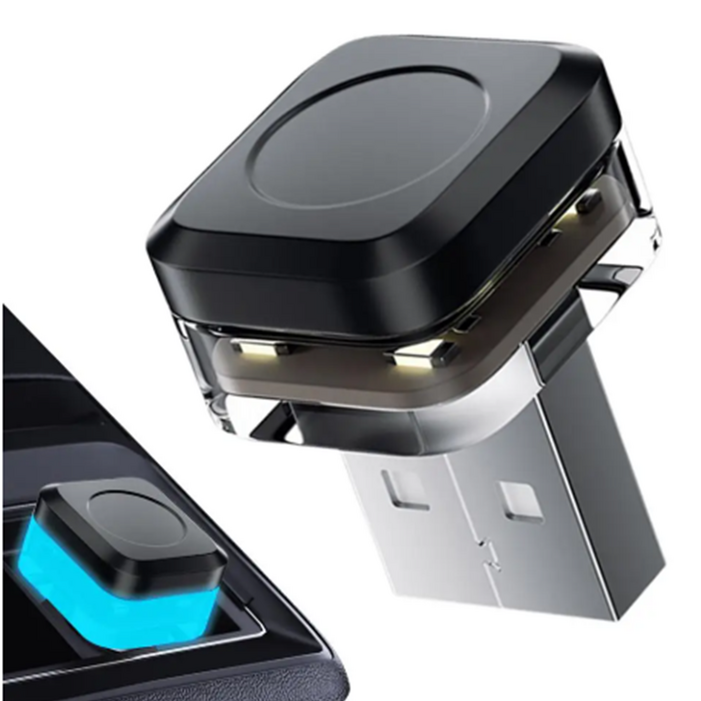 실내 LED 조명 자동차 USB 무드등 차량용 풋등 실내등 엠비언트 라이트 튜닝, 1개, 아이스블루