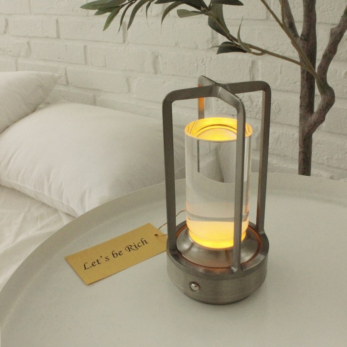 글로우라잇 렛츠비리치 LED 무드등 풍수 인테리어 금전운 재물운 무선조명 캠핑조명