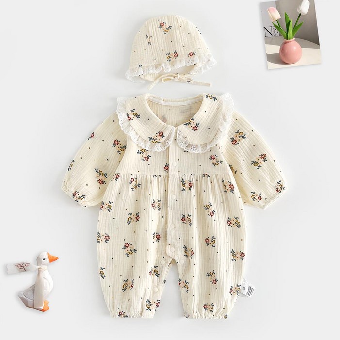 구름위에햇님 봄가을 아기외출우주복모자세트 HY2281329