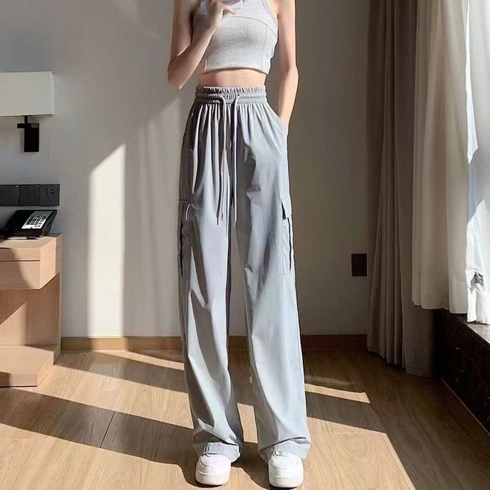 Larkin 여성 데일리 와이드 팬츠 캐주얼 스트레이트 Larkin 여성 데일리 와이드 팬츠 캐주얼 스트레이트