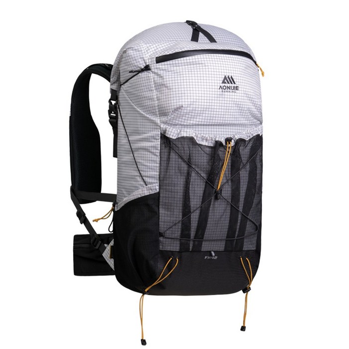 오니지 대형 등산가방 초경량 방수 배낭 캠핑 백패킹 42L 클레버 V42, 화이트