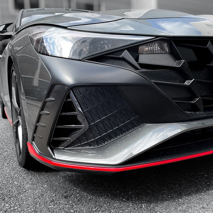 유투카 호환 아반떼 N 튜닝 에어홀 가니쉬 커버 카본 몰딩 차량 용품 드레스업