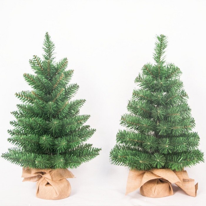 pe트리 모형 크리스마스 가문비 나무 45 CM 인공 크리스마스 바이올린 잎 무화과 PVC PE 분재 홈 인테리어